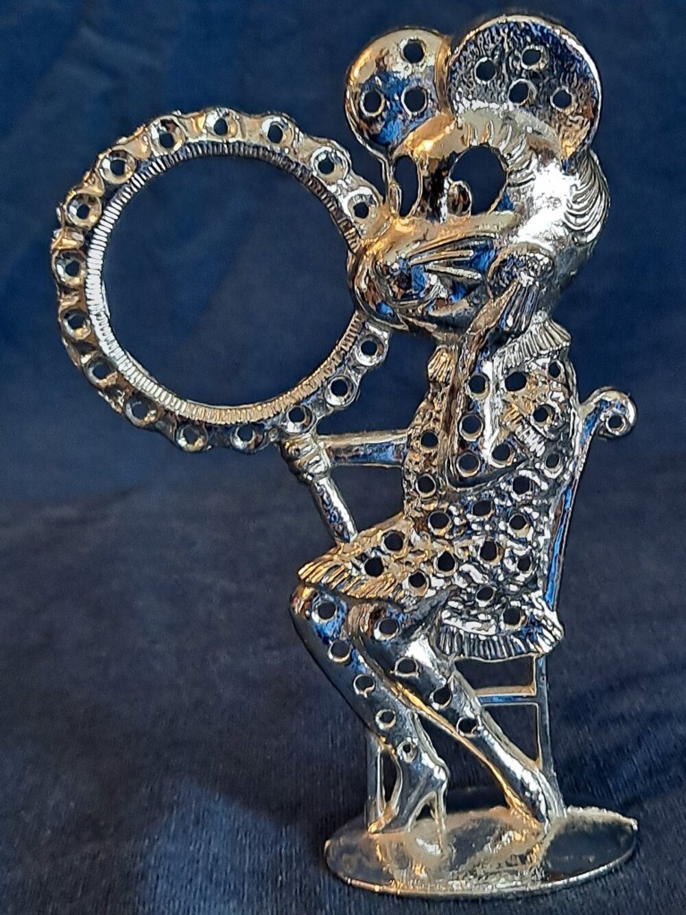 TORINO Metal MOUSE EARRING Holder Display Tree Organizer Girl in Mirror Stand